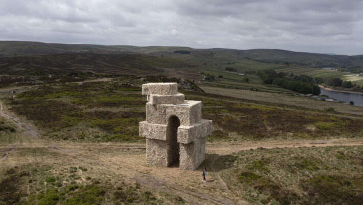 Wild Uplands 'Tower' by Steve Messam (Bradford 2025; Photo – Jon Super)